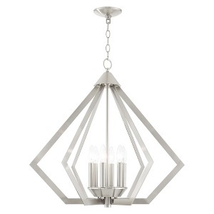 Livex Lighting Prism 6 - Light Chandelier in  Brushed Nickel - 1 of 2