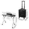 Byootique Manicure Table Nail Desk & Rolling Makeup Train Case Kit - 4 of 4
