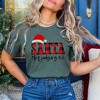 Simply Sage Market Women's Santa Stop Judging Me Plaid Short Sleeve Graphic Tee - 2 of 4