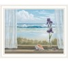 HomeRoots Irises on Windowsill White Framed Print Wall Art - 4 of 4