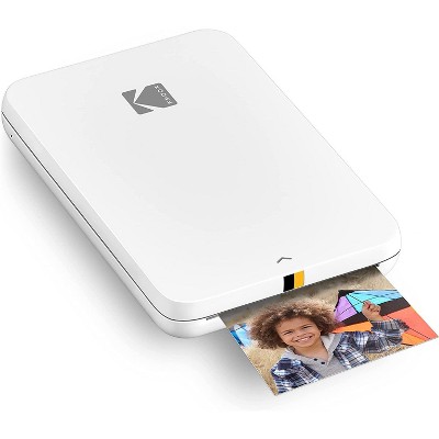 Kodak Step Slim Mobile Color Instant Photo Printer 2x3” (White), Compatible with iOS and Android