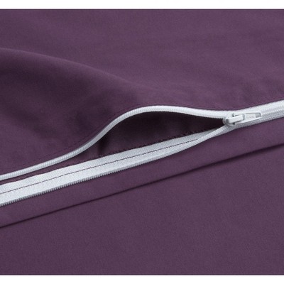 Aubergine Queen Ultra Soft Microfiber 3-Piece Duvet Cover Set