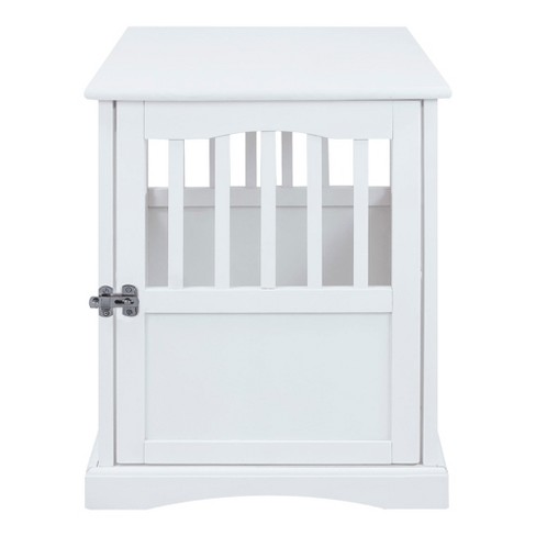 White hotsell dog crate