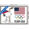 Trends International Team USA x Peanuts – Olympic Hockey Snoopy Framed Wall Poster Prints - 3 of 4