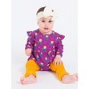 RuffleButts Baby Toddler Girls Long Sleeve Flutter Bubble Romper - 3 of 4