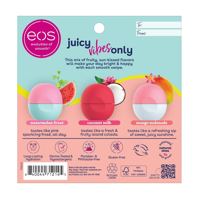 eos Lip Balm Sphere Variety Pack - Juicy Vibes - 3pk, 3 of 7