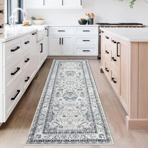 coucheta Multi-size Washable Area Rugs for Living Room, Oriental Vintage Soft Non Slip Stain Resistant Accent Carpet, for Bedroom, Dining, Office - 1 of 4