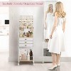 Large Jewelry Organizer Stand with 3 Box Drawer,Armoire Holder with Display - 4 of 4