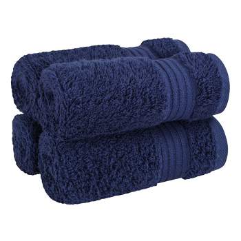 American Soft Linen Bekos 4 Pack Washcloth Set, 100% Cotton Washcloth Hand Face Towels for Bathroom and Kitchen