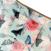 Wrapables Large & Small Foldable Nylon Reusable Shopping Grocery Bags (Set of 2), Peonies and Butterflies - 4 of 4