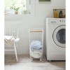 Yamazaki Home - Rolling Wire Basket (24" H) - Steel + Wood - 4 of 4