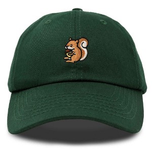 Dalix Squirrel Embroidered Cotton Dad Hat Casual Adjustable Baseball Cap for Nature and Animal Lovers Womens - 1 of 4