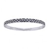 Slickblue Women's Sterling Silver Celtic Knotwork Bangle Bracelet, 7.5 Inch Circumference, Silver - 3 of 4