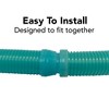 Puri Tech Universal Pool Cleaner Suction Hose 48 Inches Long Aqua Color for Kreepy Krauly, Baracuda G3/G4, Navigator, & More Universal Fit Easy to Install - 4 of 4