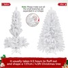 Yaheetech 4.5Ft/6Ft/7.5Ft/9Ft Pre-lit Spruce Artificial Christmas Tree with LED Lights - 4 of 4