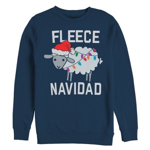 Women's CHIN UP Christmas Fleece Navidad Sweatshirt - 1 of 3