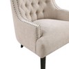 NicBex 1pc Accent Chair with  Button Tufted Textured Fabric Solid Wood Lounge Chair Reading Chair Comfy Chair for Living Room Bedroom Studio - 3 of 4