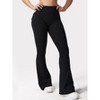 DOMETOUR Flare Leggings with Pockets for Women Yoga Leggings Workout Leggings - 2 of 3