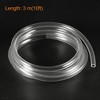 Unique Bargains PVC Flexible Air Water Plumbing Pipe with Clamps 10 ft Clear - 2 of 4