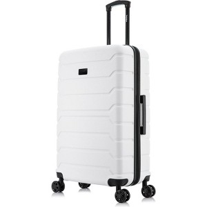 28-Inch Large Checked Hardside Luggage, Spinner Wheels, Lightweight Durable Suitcase with Handle & Trolley - 1 of 4