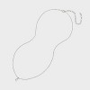 Sterling Silver Small Polished Initial Pendant Necklace - A New Day™ Silver - 3 of 4