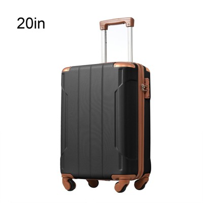 ABS hard luggage compartment with rotating wheels, expandable luggage compartment, and TPE reinforced handle