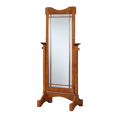  Powell Mission Oak Cheval Mirror 