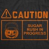 Toddler Funny T Shirts Caution Sugar Rush In Progress Sarcastic Halloween Graphic Novelty Tee For Young Kids - Crazy Dog Toddler T Shirt For Halloween - 2 of 4