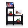 Furinno L-Shelf Open Decorative Bookshelf Multipurpose Bookcase,Espresso - 2 of 4