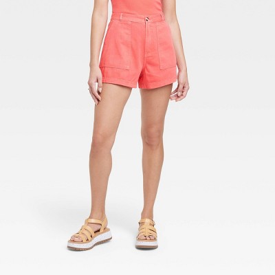 Womens red deals shorts target