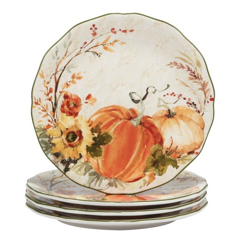 Set Of 4 Harvest Morning Dinner Plates - Certified International : Target