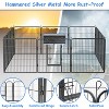 Dog Playpen Outdoor Extra Wide Panels, Heavy Duty Dog Fence with Doors Portable for RV Camping Yard - 4 of 4