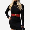 Anna-Kaci Women's Sequin Elastic Waist Belt with Gold Tone Clasp - 3 of 4