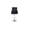 Meridian Furniture,Claude Black Velvet Adjustable Stool - 3 of 4