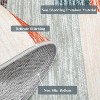 Acekool 4x6 Machine Washable Area Rug, Modern Geometric, Non-Slip, Low Pile, Stain-Resistant Accent Carpet for Living Room, Bedroom, Grey Green - 2 of 4