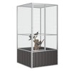 vidaXL Bird Cage Anthracite 43.7 in.x42.1 in.x83.3 in. Galvanized Steel - 2 of 4