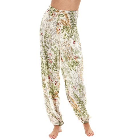 Adr Women's Lightweight Pajama Pants With Wide Elastic Waist, Boho Style  Joggers Exotic Garden Small : Target