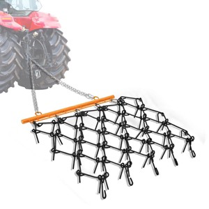TROPOW Heavy Duty Chain Drag Harrow Tines Compatible with Tractors ATV UTV Lawn Tractor Attachments for Leveling, Grading, Breaking Up Soil - 1 of 4