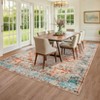 Washable Vintage Rug Non Slip Low Pile Rug Soft Throw Floor Cover Foldable Indoor Carpet for Living Room Bedroom Playroom Nursery - 3 of 4