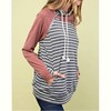 Women's Colorblock Double Hood Hoodie - Mainstrip - 2 of 4