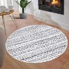 Modern Washable Rug - Non-Slip Kitchen & Bathroom Mat for Laundry, Nursery, Office, Living & Dining Room - Contemporary Carpet - 2 of 4