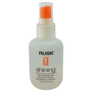 Rusk Unisex lightweight Smoothens Shining Sheen And Movement Myst 4.2oz - 1 of 1