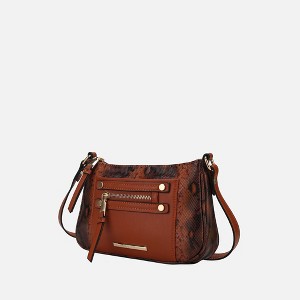 MKF Collection Essie vegan leather Snake embossed Crossbody Bag by Mia K - 1 of 4