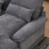 123" Chenille U-Shaped Sectional Sofa, Double Chaise, Console, USB - 2 of 4