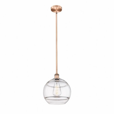 Rochester - 1 Light Stem Hung Mini Pendant In Industrial Style-12.88 Inches Tall and 12 Inches Wide