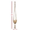 Macrame Hanging Planter Cotton & Metal - Foreside Home & Garden - 4 of 4
