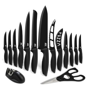 Lux Decor Kitchen Knife Set Ultra Sharp Stainless Steel Kitchen Cutlery Knives with Anti Slip Handles - 1 of 4