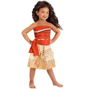 HalloweenCostumes.com Officially Licensed Disney Moana Toddler Costume | Disney Princess Dress,  All-Over Print W/ Waist Sash Included - 1 of 4