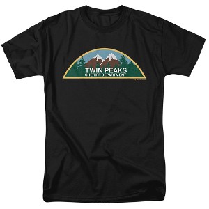 Men's Twin Peaks Sheriff Department Adult T-Shirt Black - 1 of 4