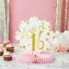 Sparkle and Bash 6 Pack Honeycomb Centerpiece for Sweet 16 Birthday Party Table Decorations - 2 of 4